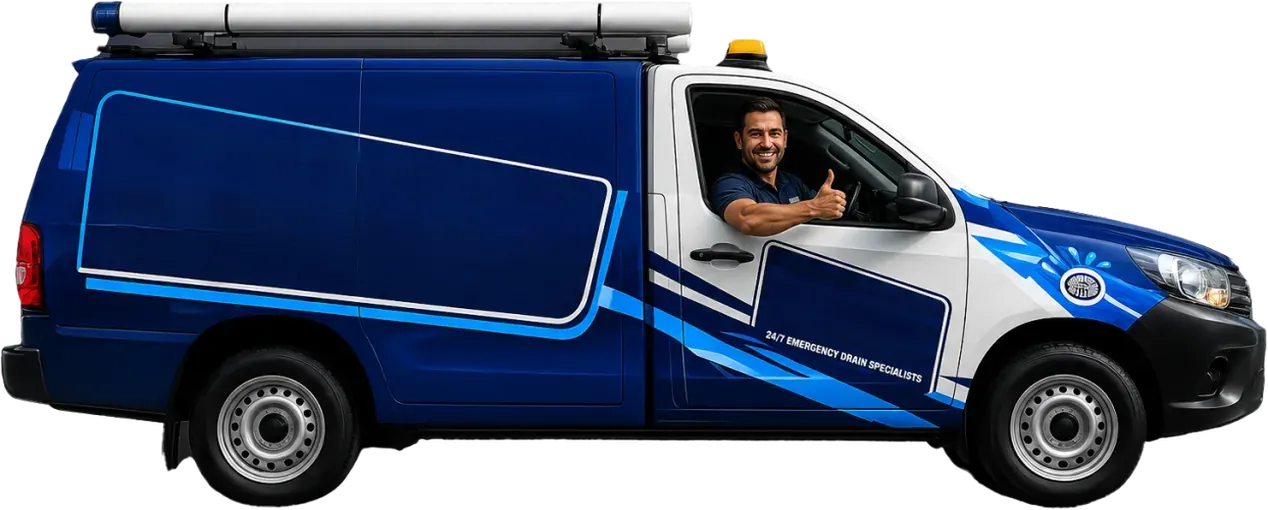 A licensed Richmond plumber heading out in the service van