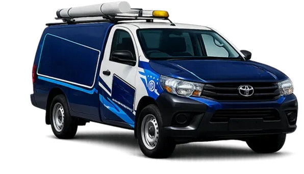 Licensed plumber van servicing Richmond